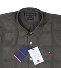 TOMMY HILFIGER Mystic Olive Tailored Fit Long Sleeve Twill Shirt