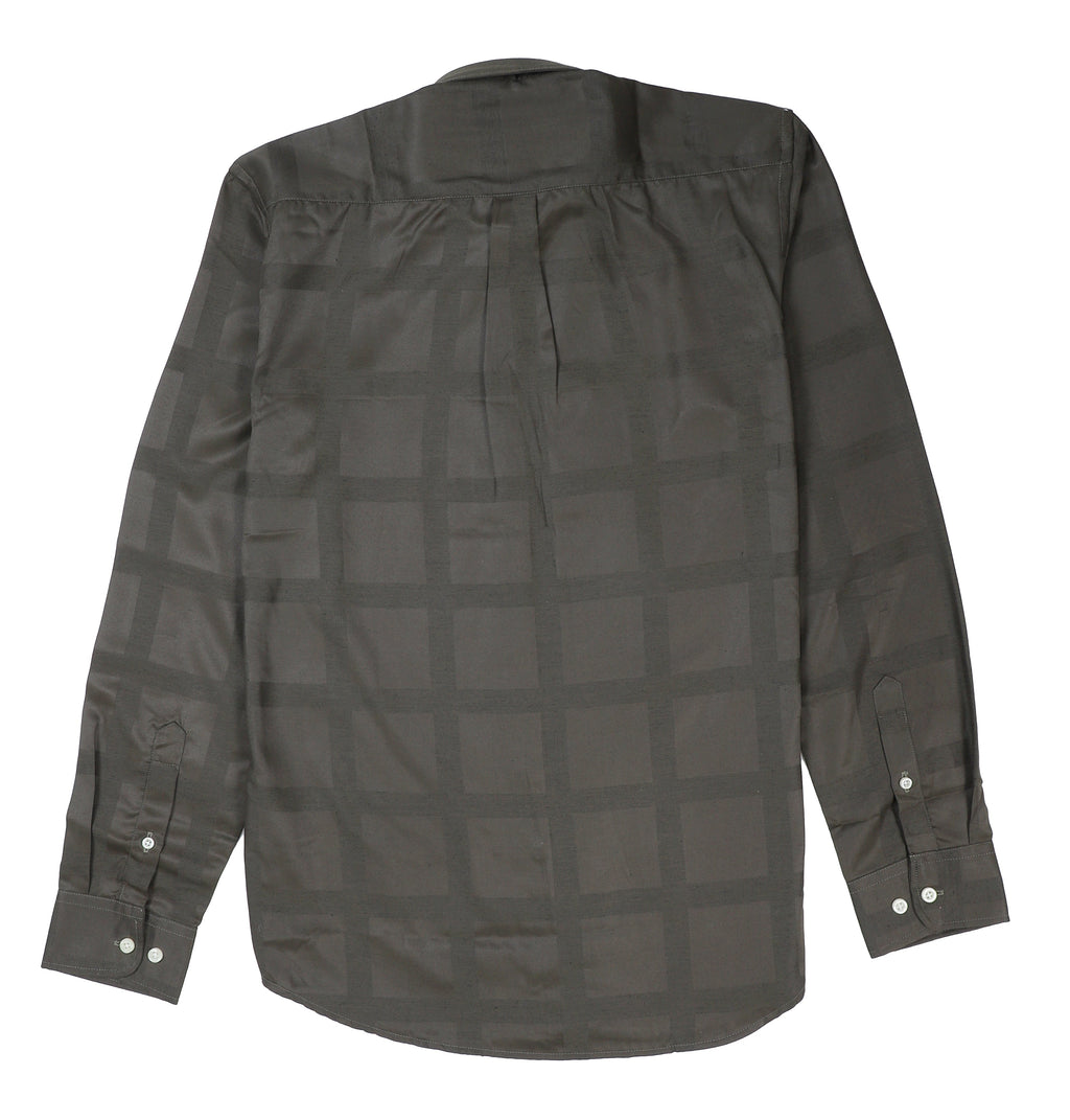 TOMMY HILFIGER Mystic Olive Tailored Fit Long Sleeve Twill Shirt