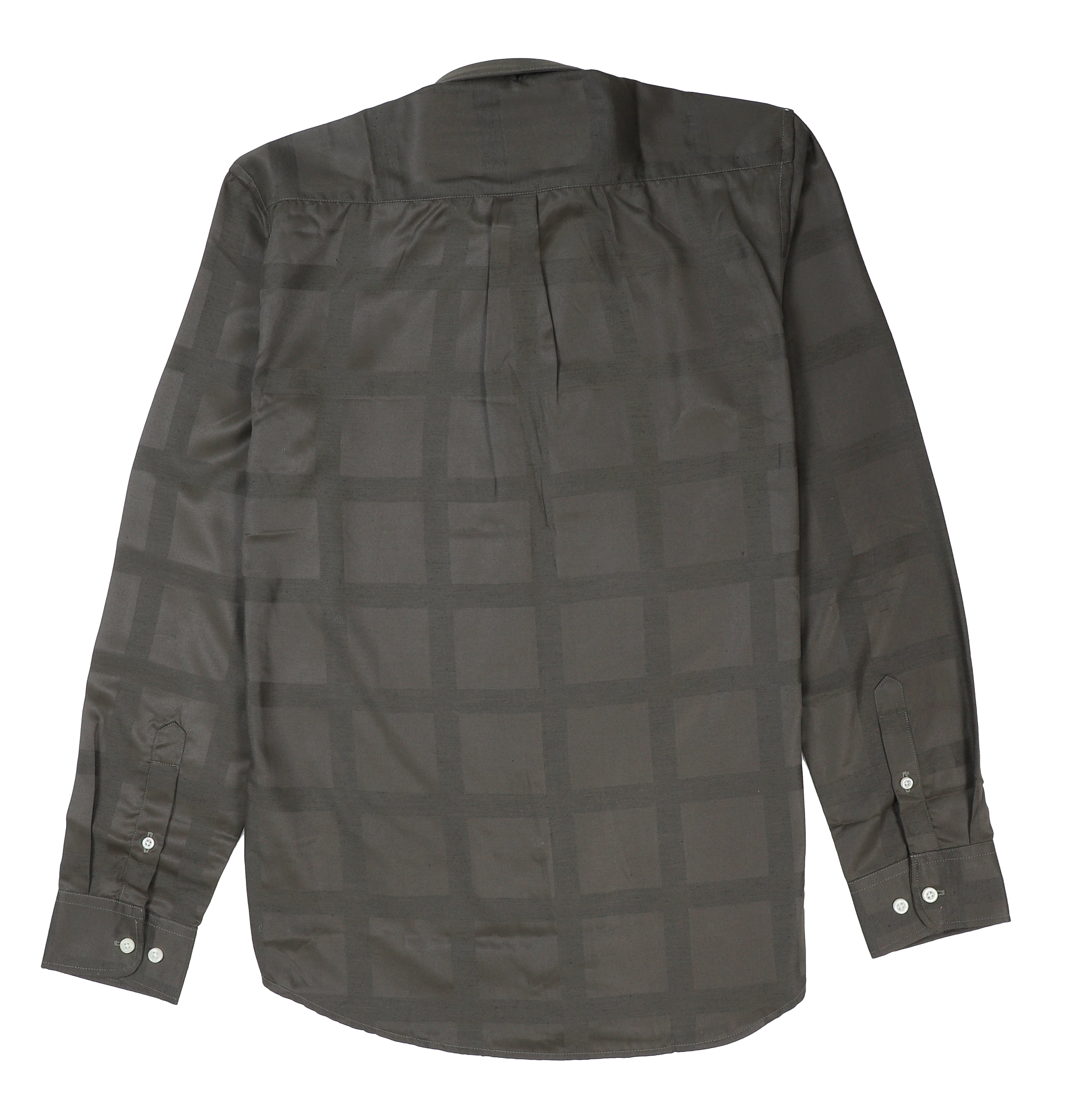 TOMMY HILFIGER Mystic Olive Tailored Fit Long Sleeve Twill Shirt
