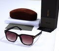 TOM FORD Radiant Garnet Luxe Oversized Sunglasses with Case