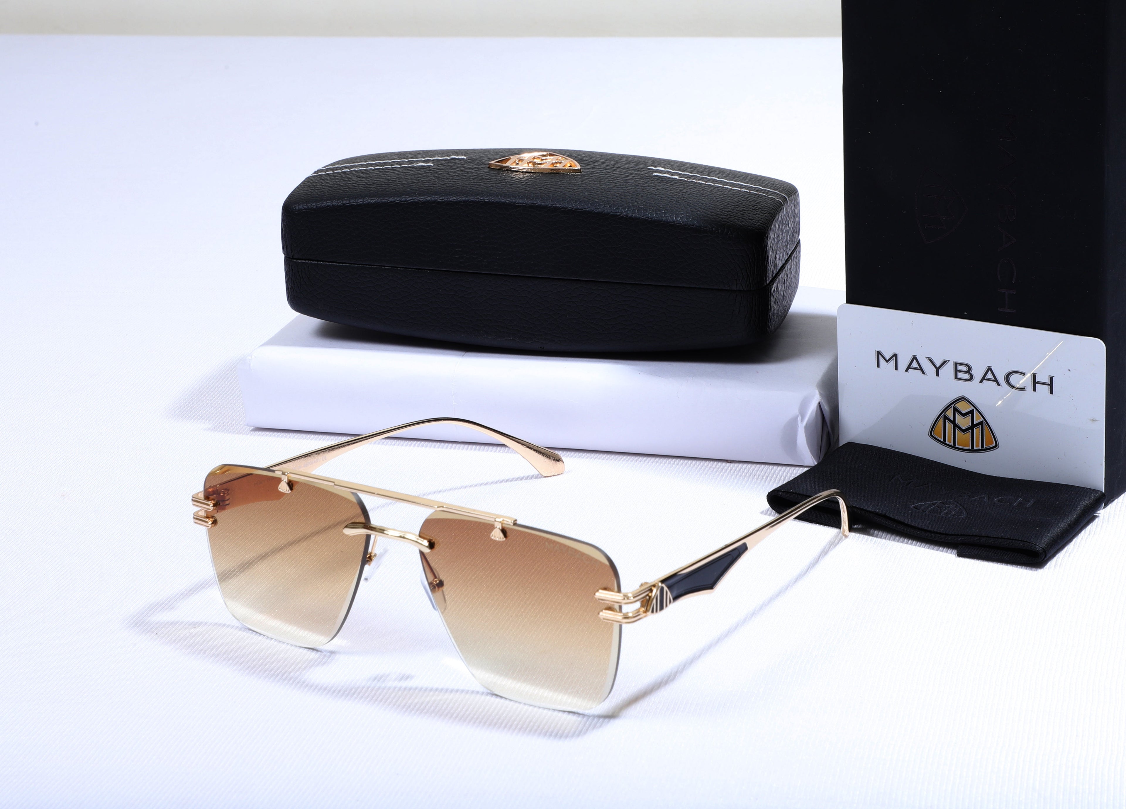MAYBACH Luminous Amber Chic Gradient Luxe Sunglasses