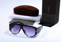 TOM FORD Ethereal Amethyst Oversized Gradient Sunglasses with Luxe Case