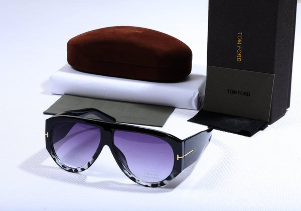 TOM FORD Ethereal Amethyst Oversized Gradient Sunglasses with Luxe Case