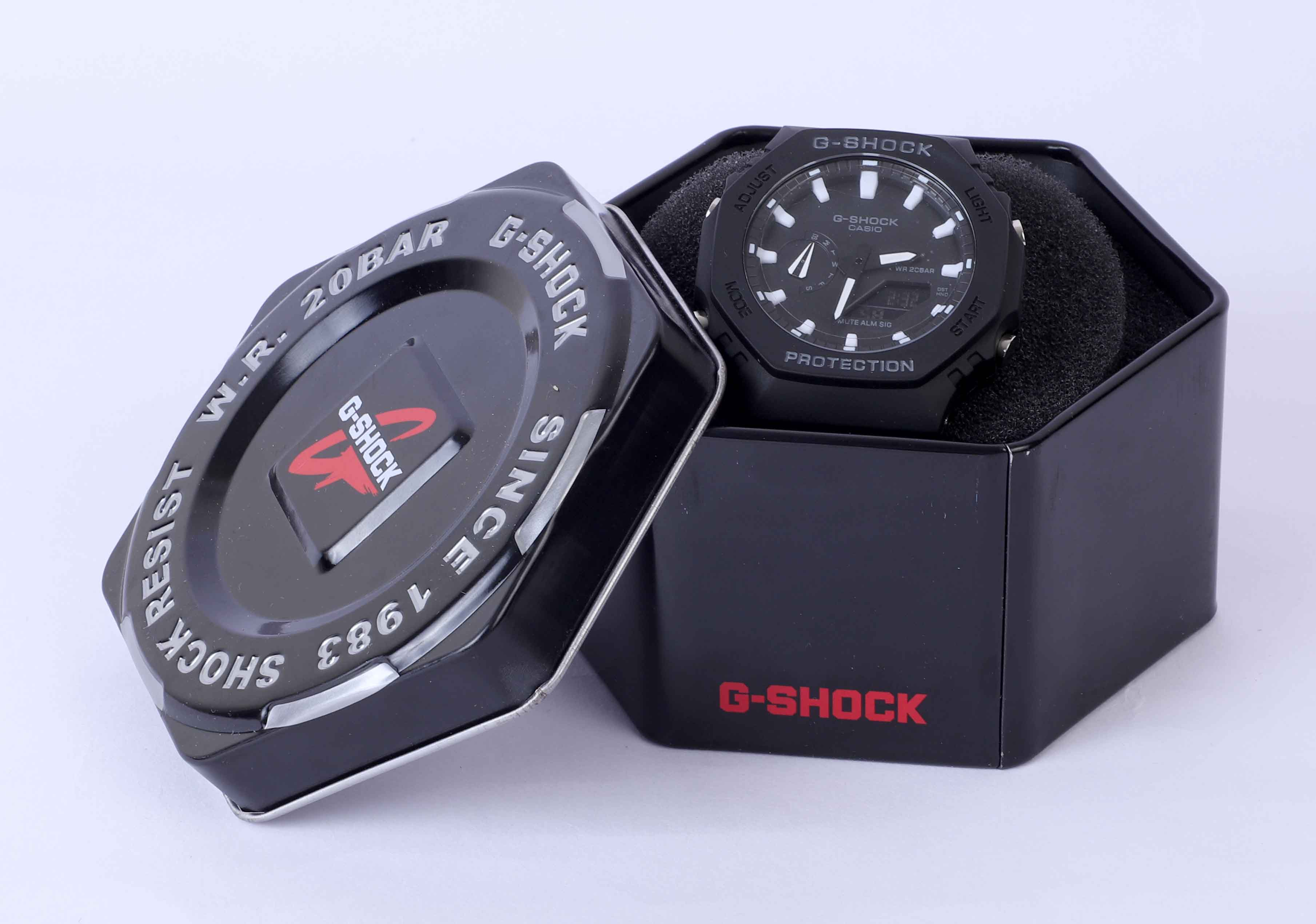 G-SHOCK Obsidian Nightfall Ultra-Resilient Analog-Digital Timepiece with 20 Bar Water Resistance