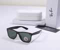RAY-BAN Enchanted Onyx Bold Frame Sunglasses with Mystic Jade Lenses