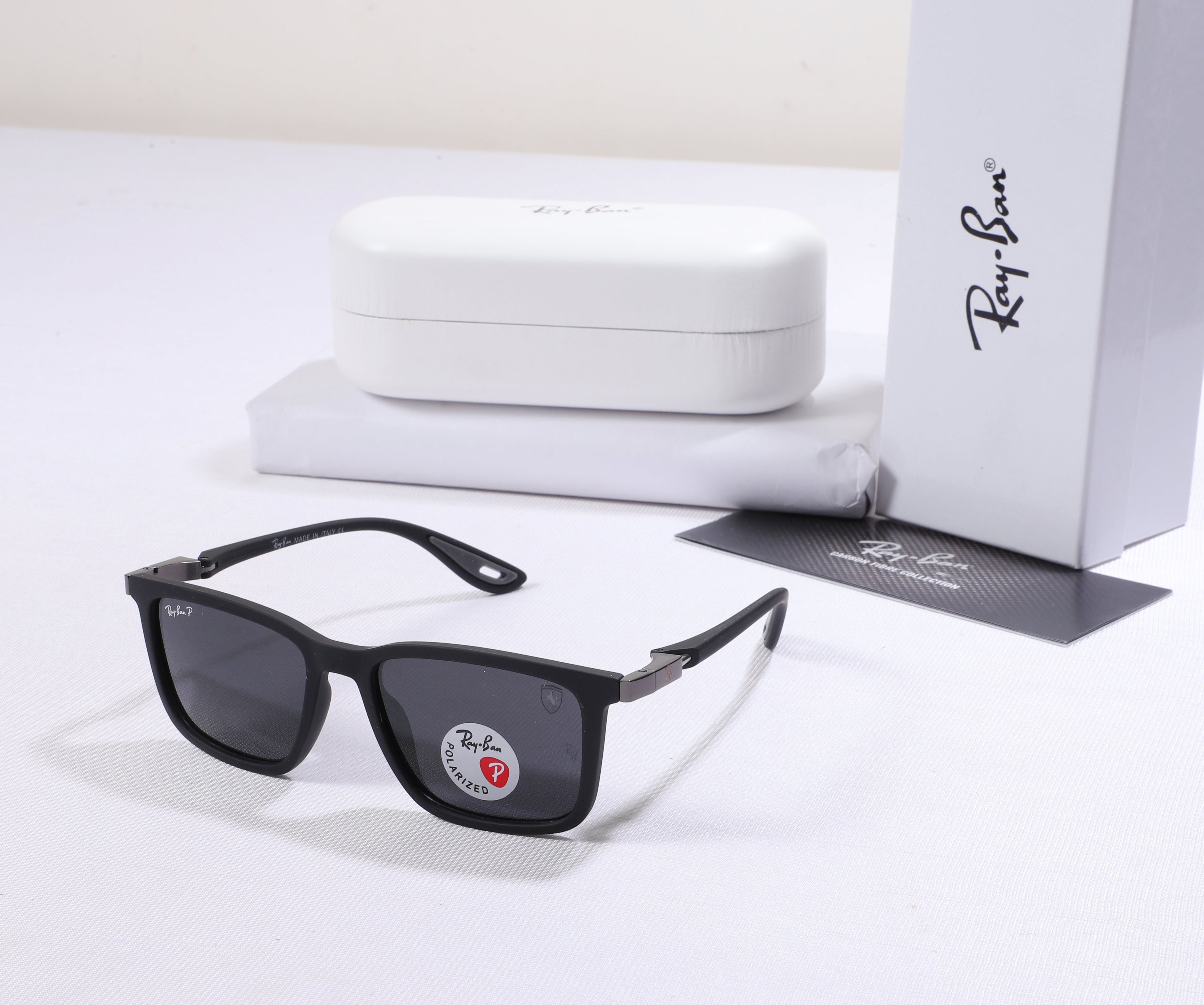 RAY-BAN Dusk Charcoal Retro Square Sunglasses
