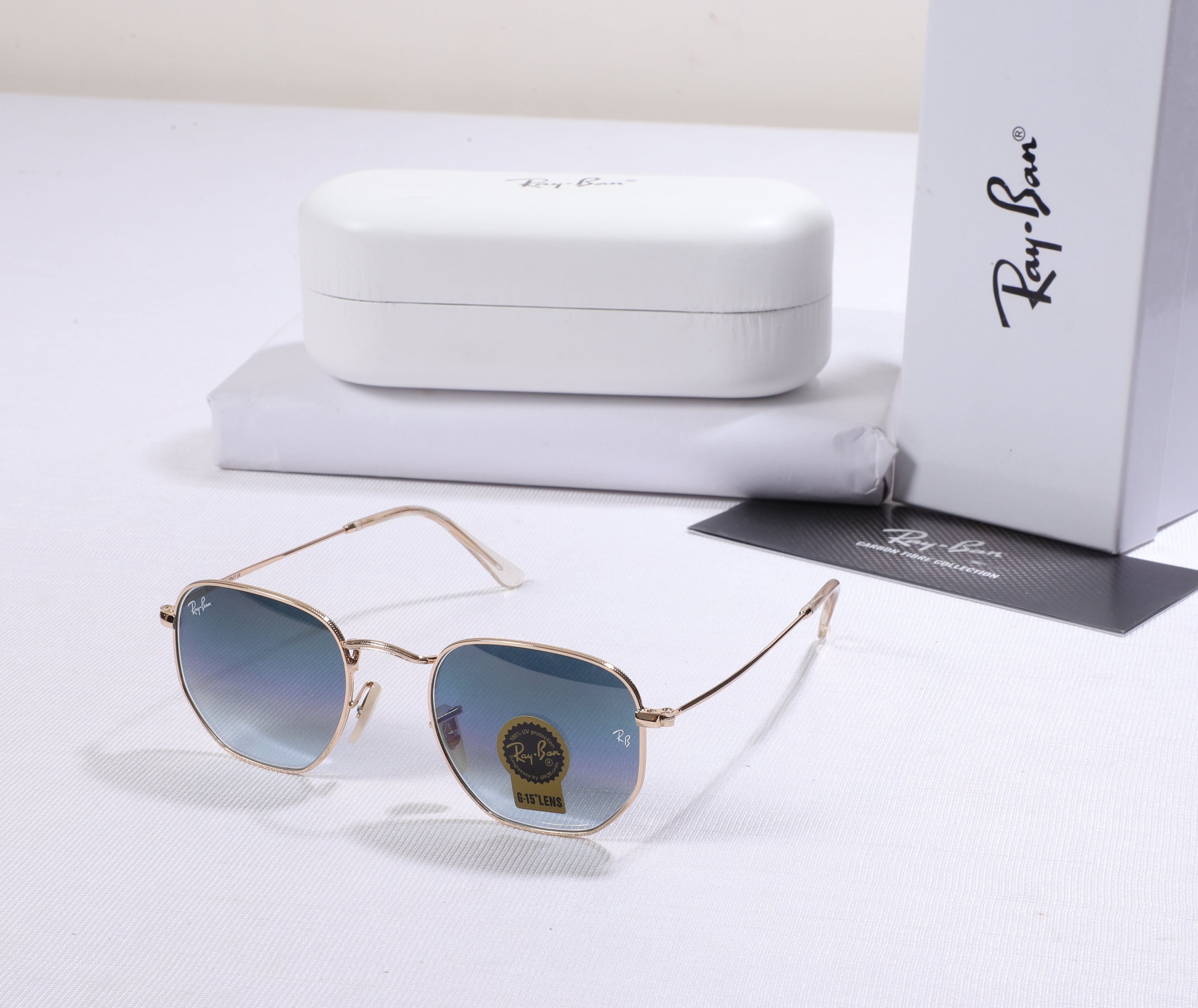 RAY-BAN Ethereal Coral Retro Round Metal Sunglasses