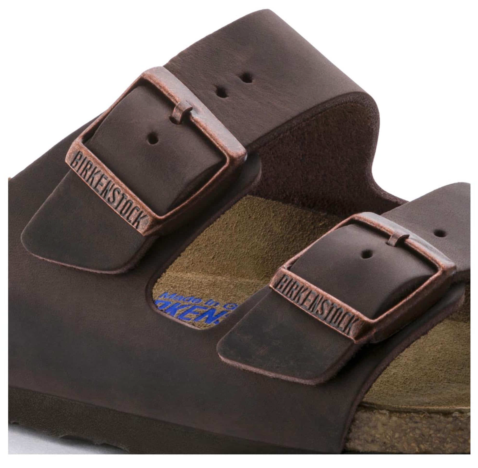 BIRKENSTOCK Seraphic Cocoa Luxe Leather Double-Strap Sandals