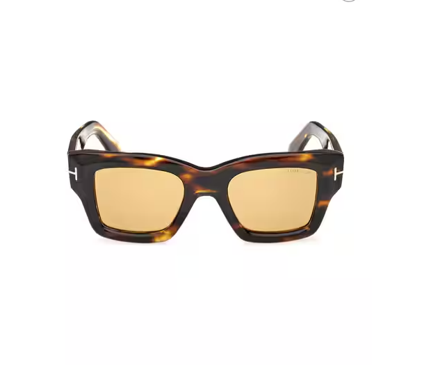 TOMFORD Golden Ember Luxe Square Sunglasses