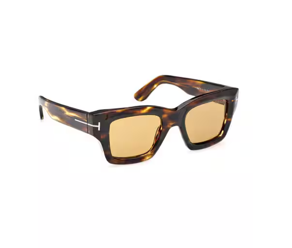 TOMFORD Golden Ember Luxe Square Sunglasses