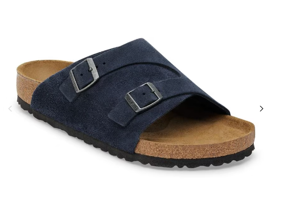 BIRKENSTOCK Twilight Indigo Luxe Suede Arizona Sandals
