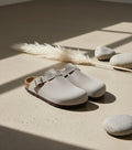 Birkenstock Boston Soft Footbed Clogs in Grey