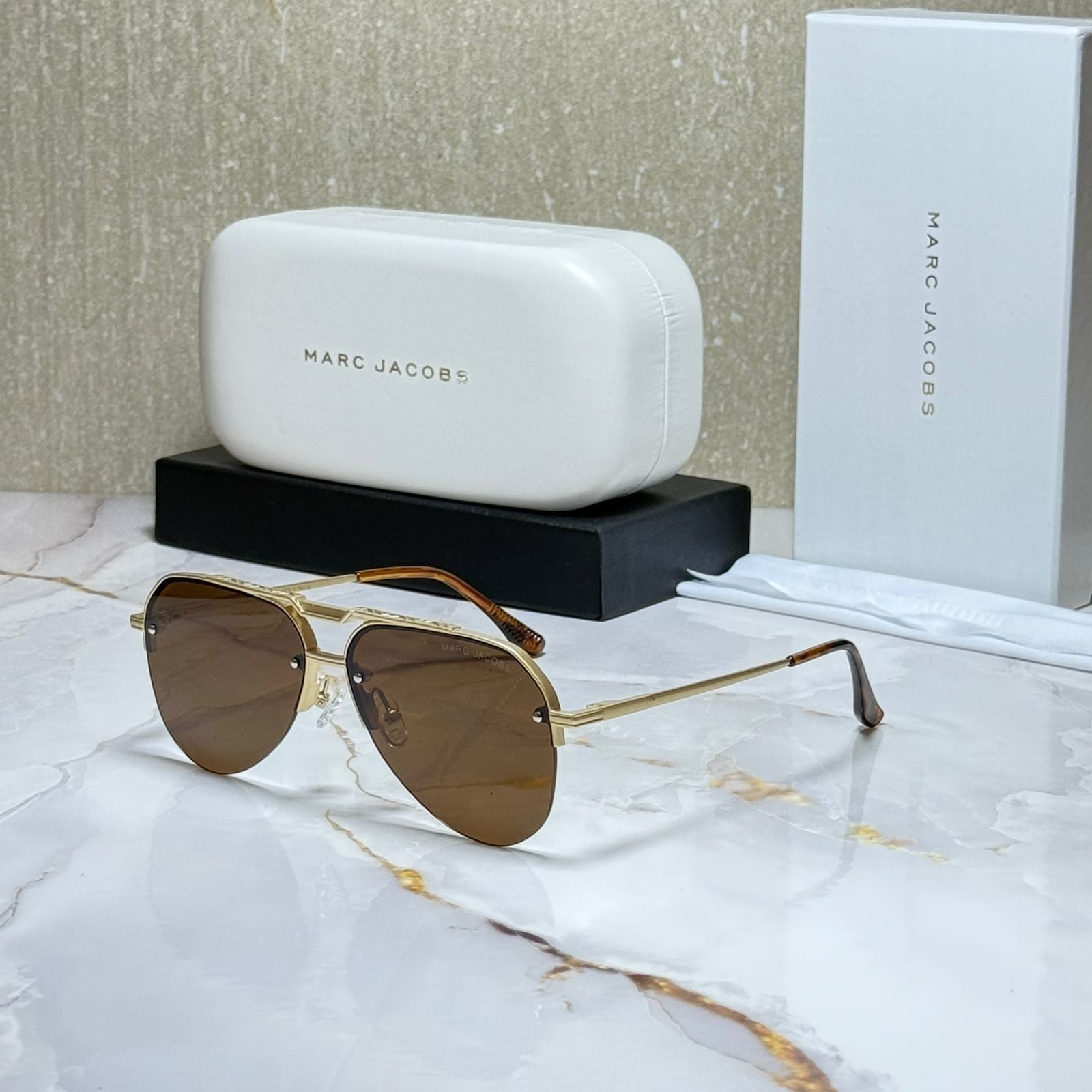 MARC JACOBS Ethereal Sapphire Luxe Aviator Sunglasses