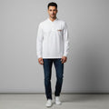 COACH Whispering Pearl Luxe Fit Long Sleeve Piqué Polo Shirt