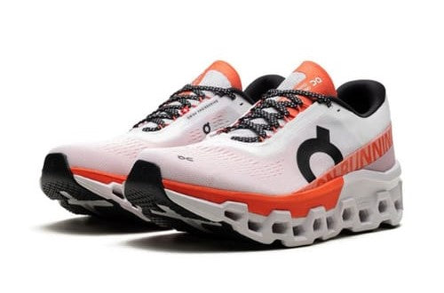 On Cloudstratus Running Shoes - White/Orange