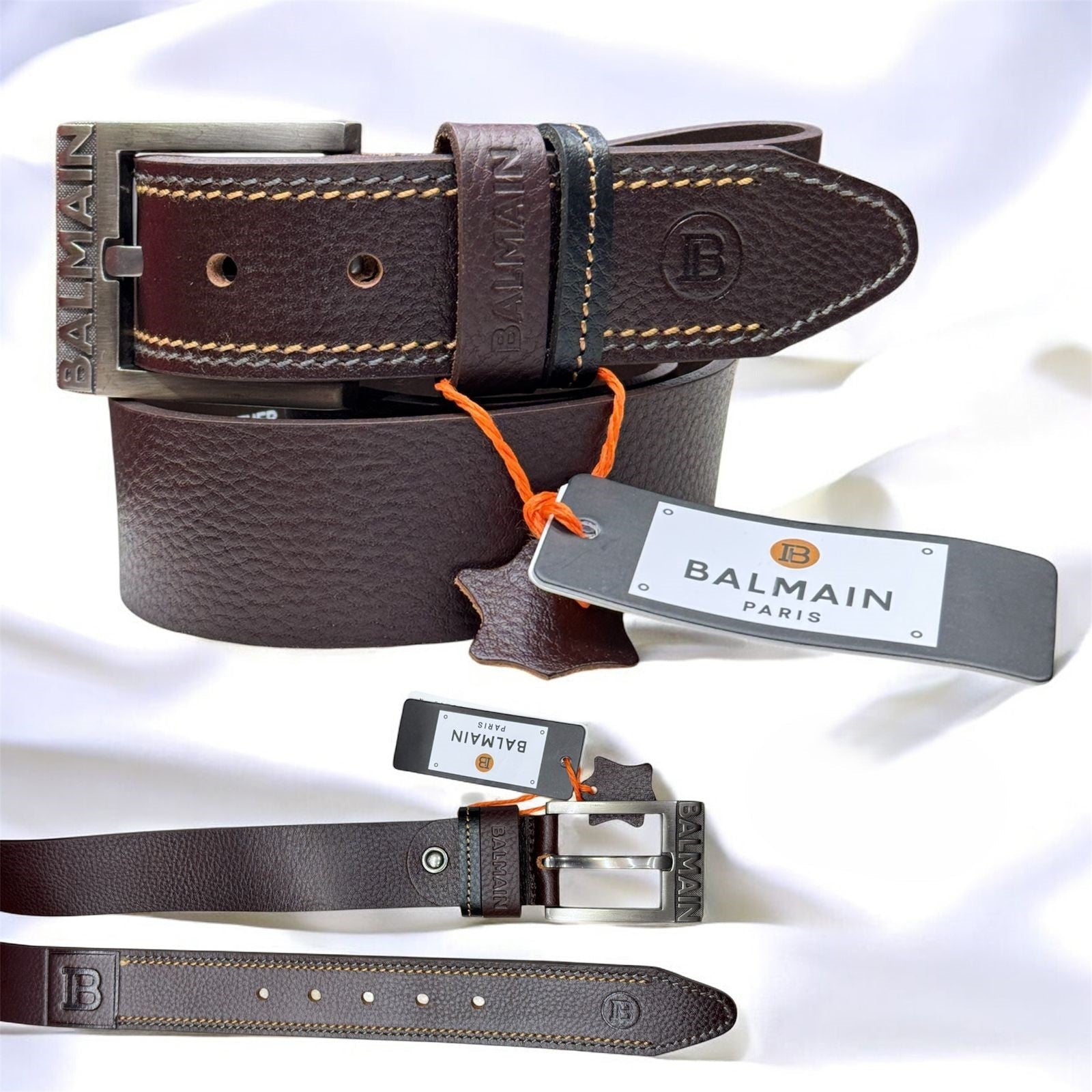 BALMAIN Paris Classic Leather Belt