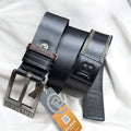 BALMAIN Classic Leather Belt with Signature Buckle