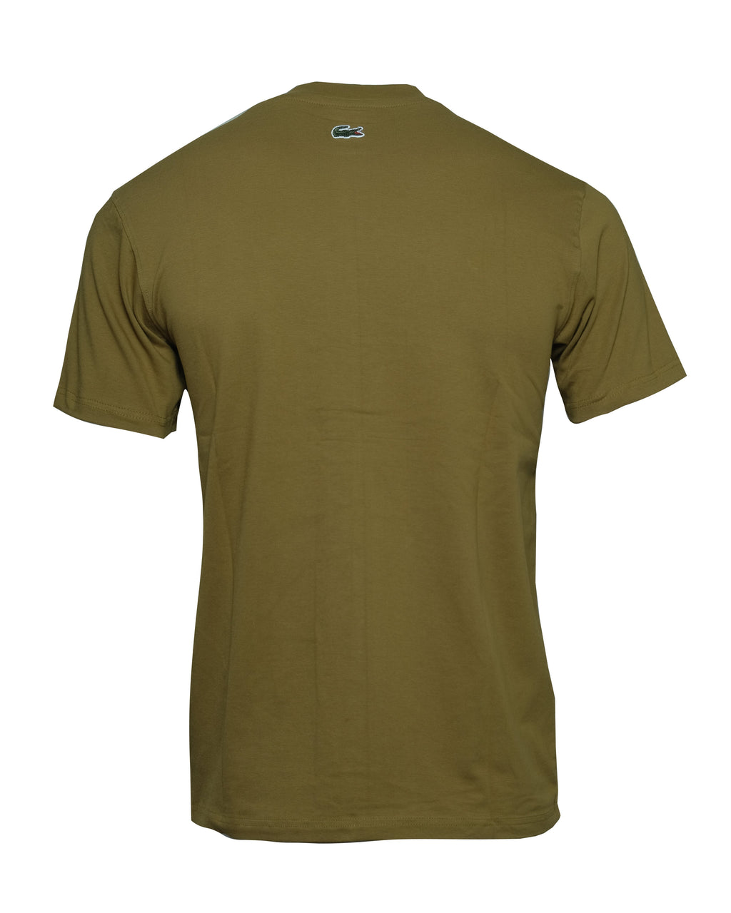 LACOSTE Olive Drizzle Classic Fit Graphic Tee