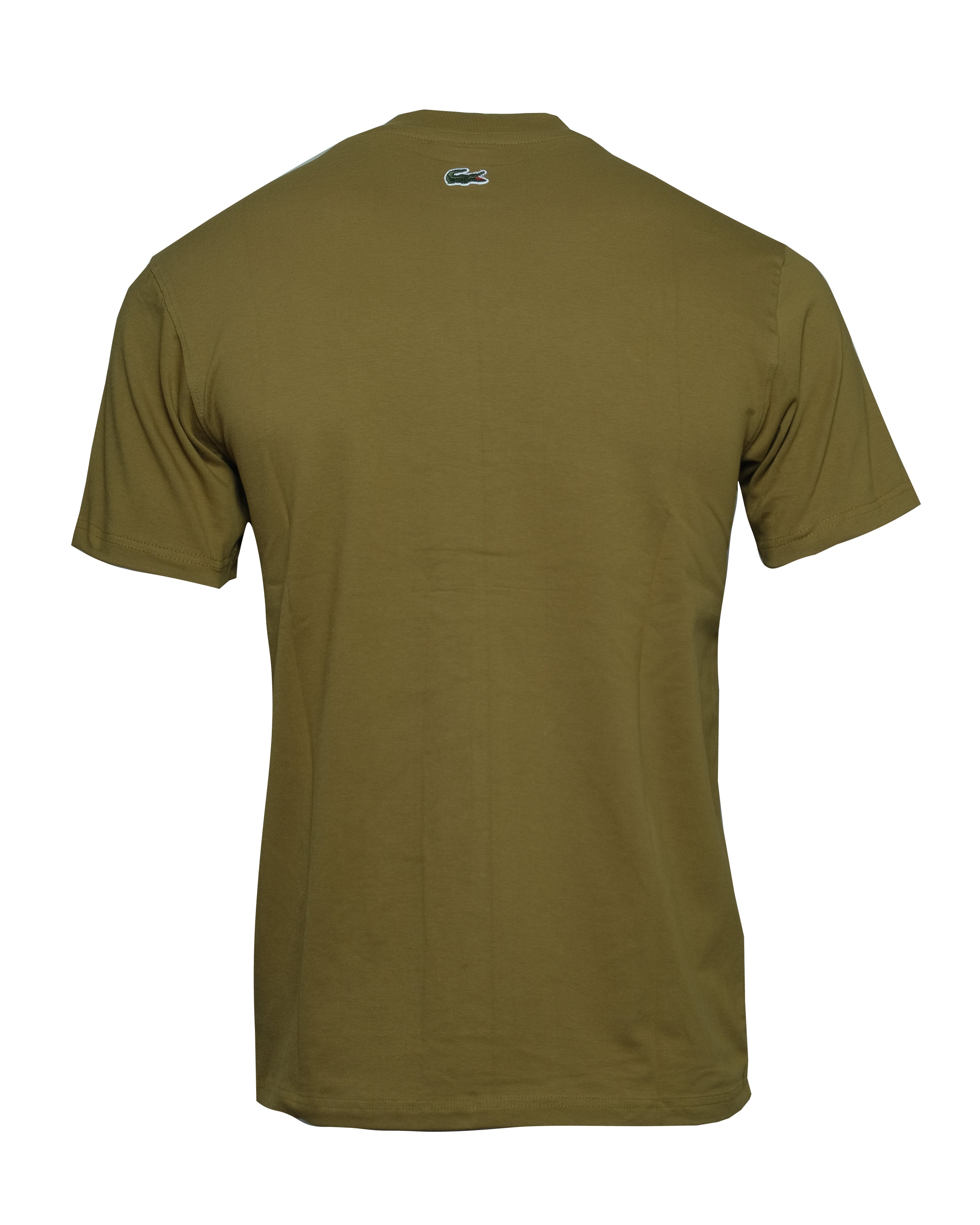 LACOSTE Olive Drizzle Classic Fit Graphic Tee