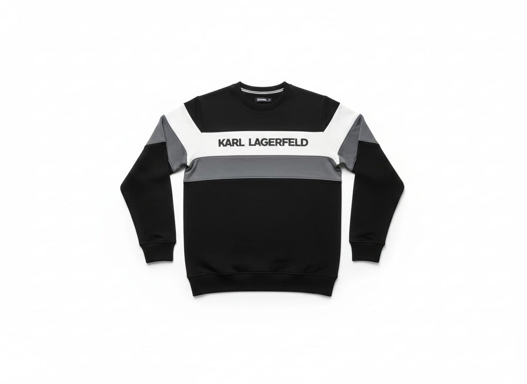 KARL LAGERFELD Color Block Logo Sweatshirt