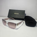 Gucci Oversized Gradient Sunglasses with Signature Detailing