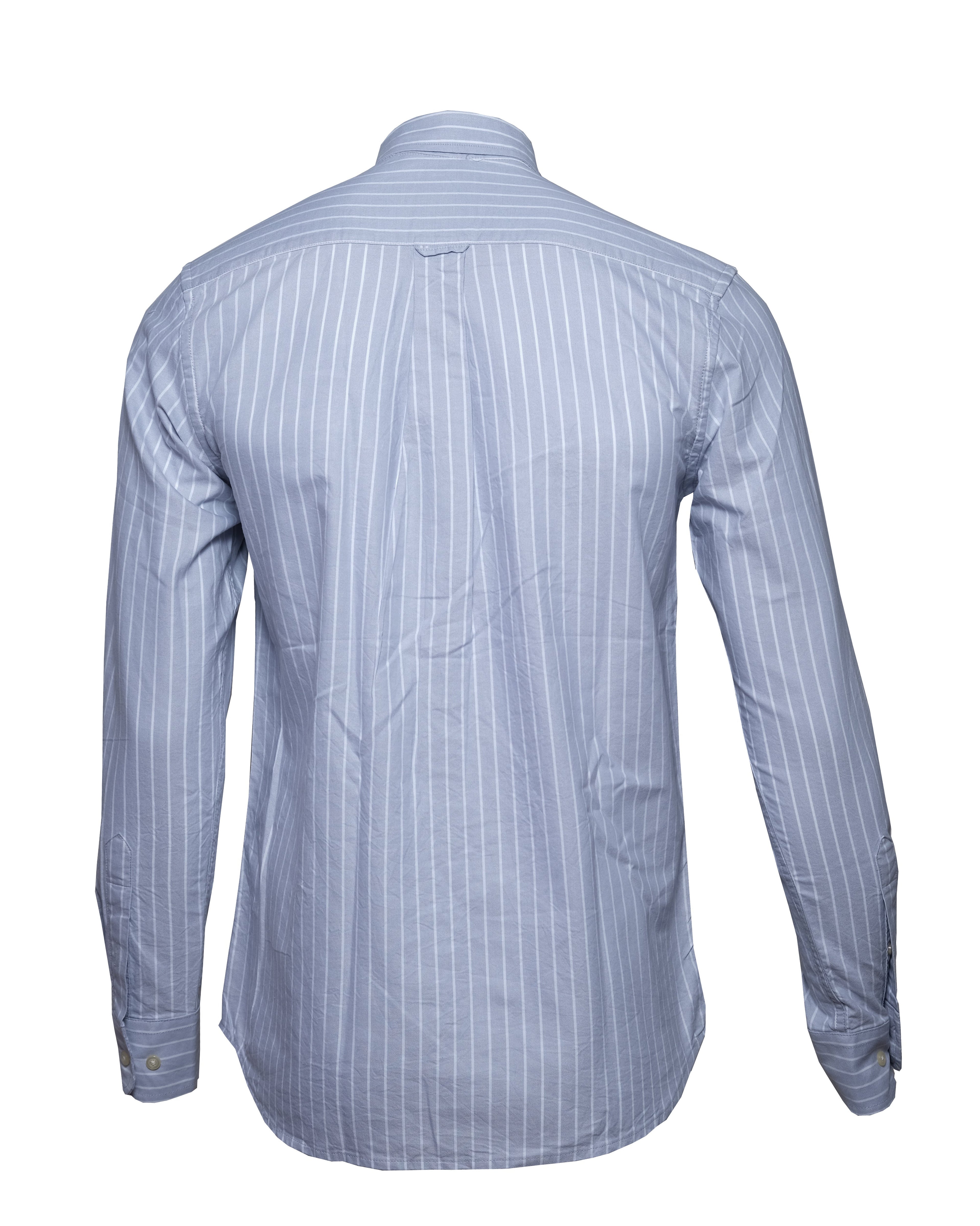 SUPERDRY Silver Mist Classic Fit Long Sleeve Oxford Shirt