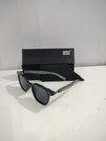 MONT BLANC Classic Black Sunglasses with Marble Accents