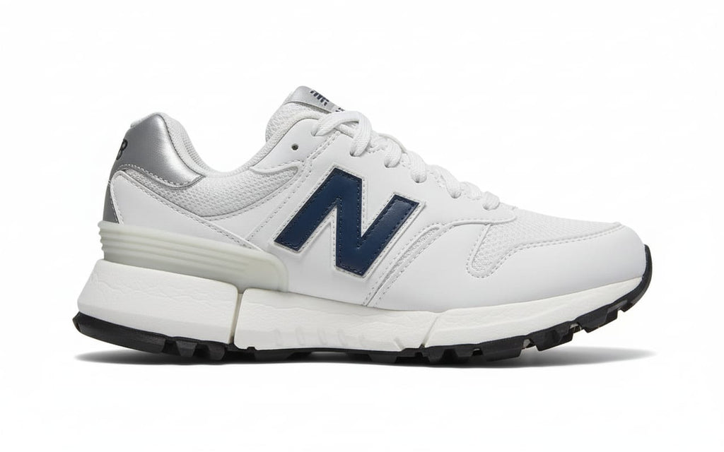 New Balance 574 Sport White & Navy Sneakers