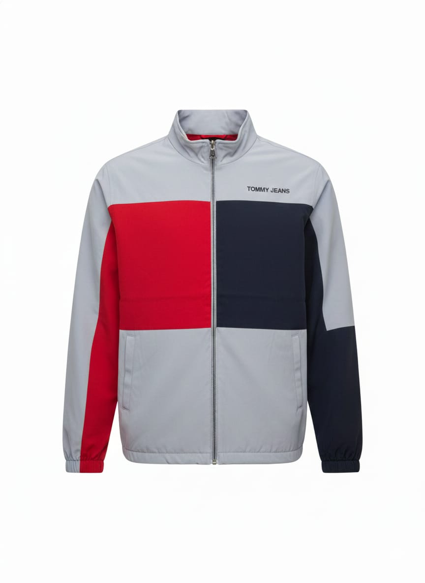 TOMMY JEANS Color Block Windbreaker Jacket