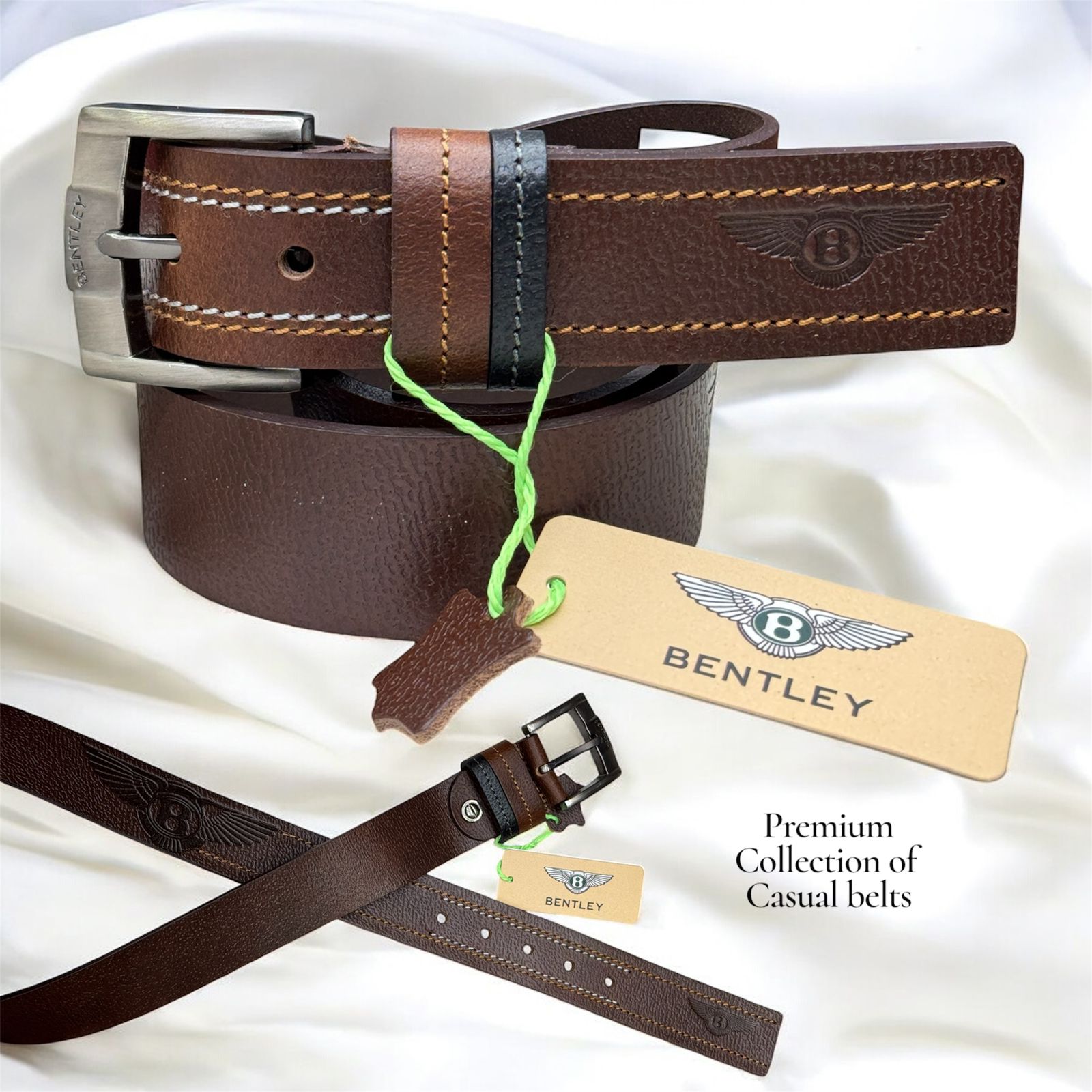 BENTLEY Premium Collection Casual Leather Belt