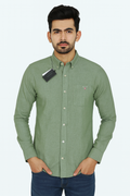 GANT Opulent Sage Tailored Fit Long Sleeve Button-Up Shirt