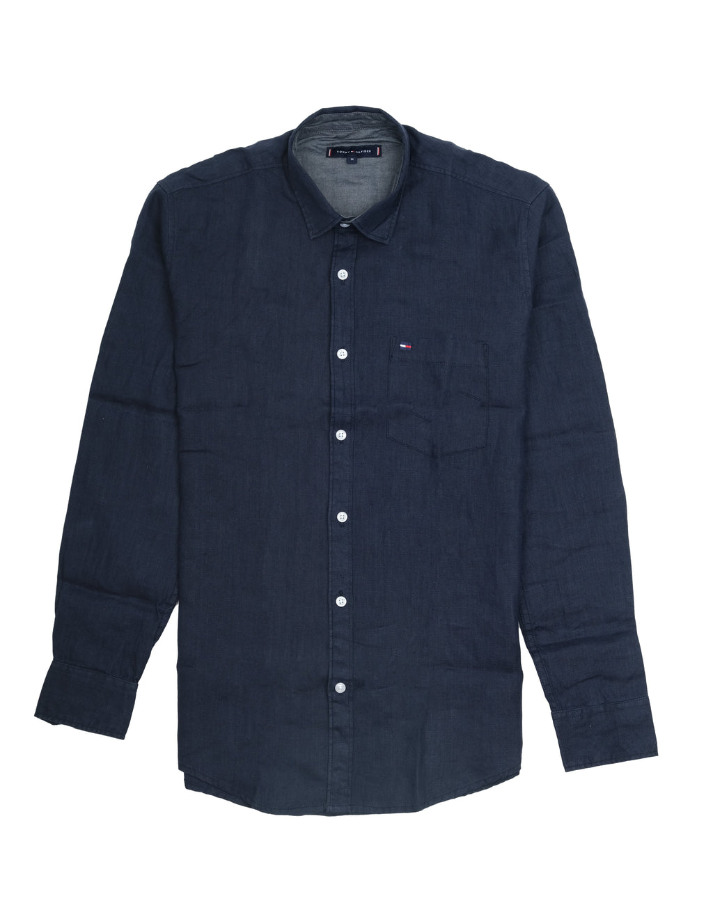 TOMMY HILFIGER Oceanic Navy Classic Fit Long Sleeve Shirt