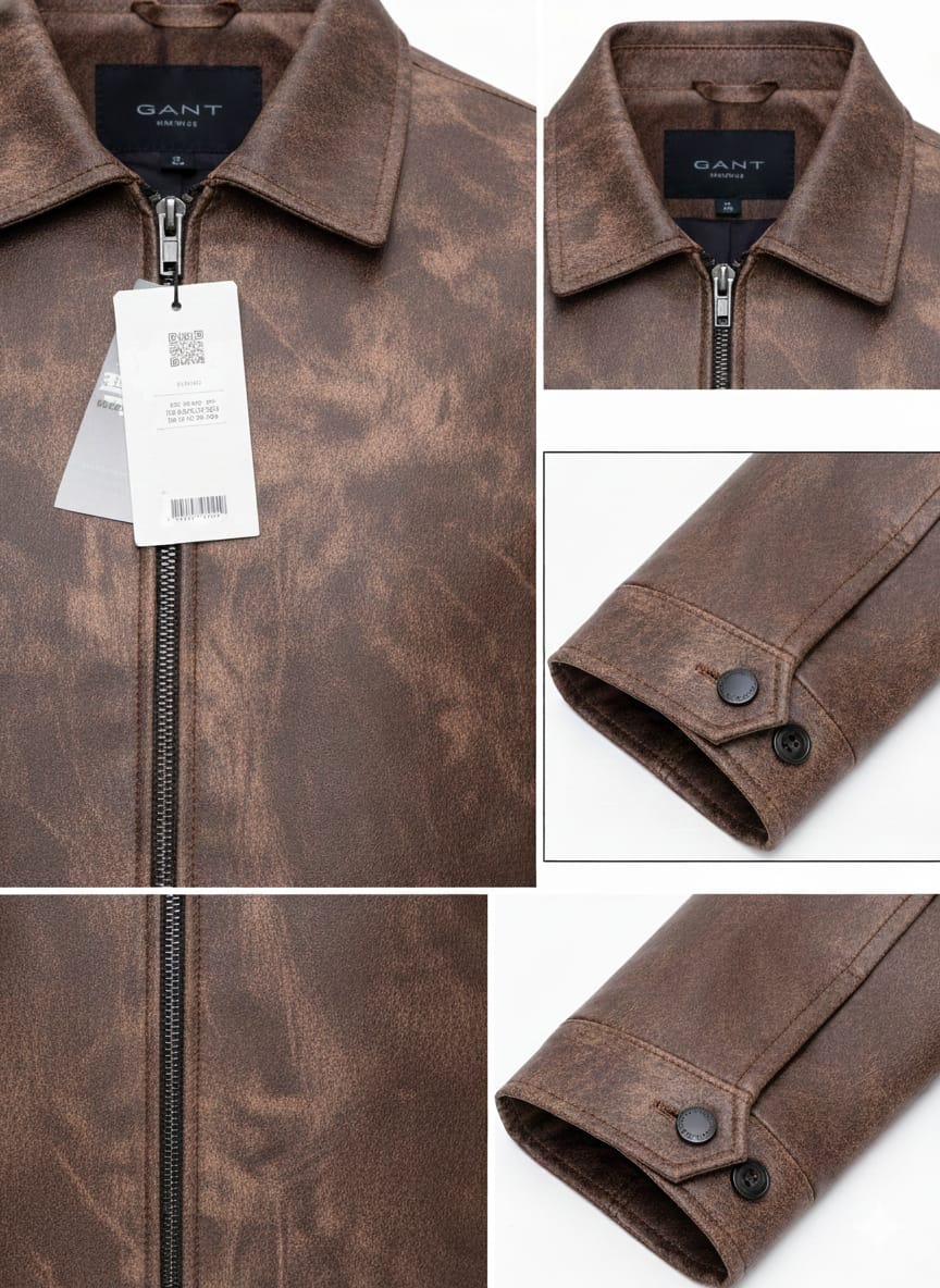 GANT Vintage Brown Leather Jacket