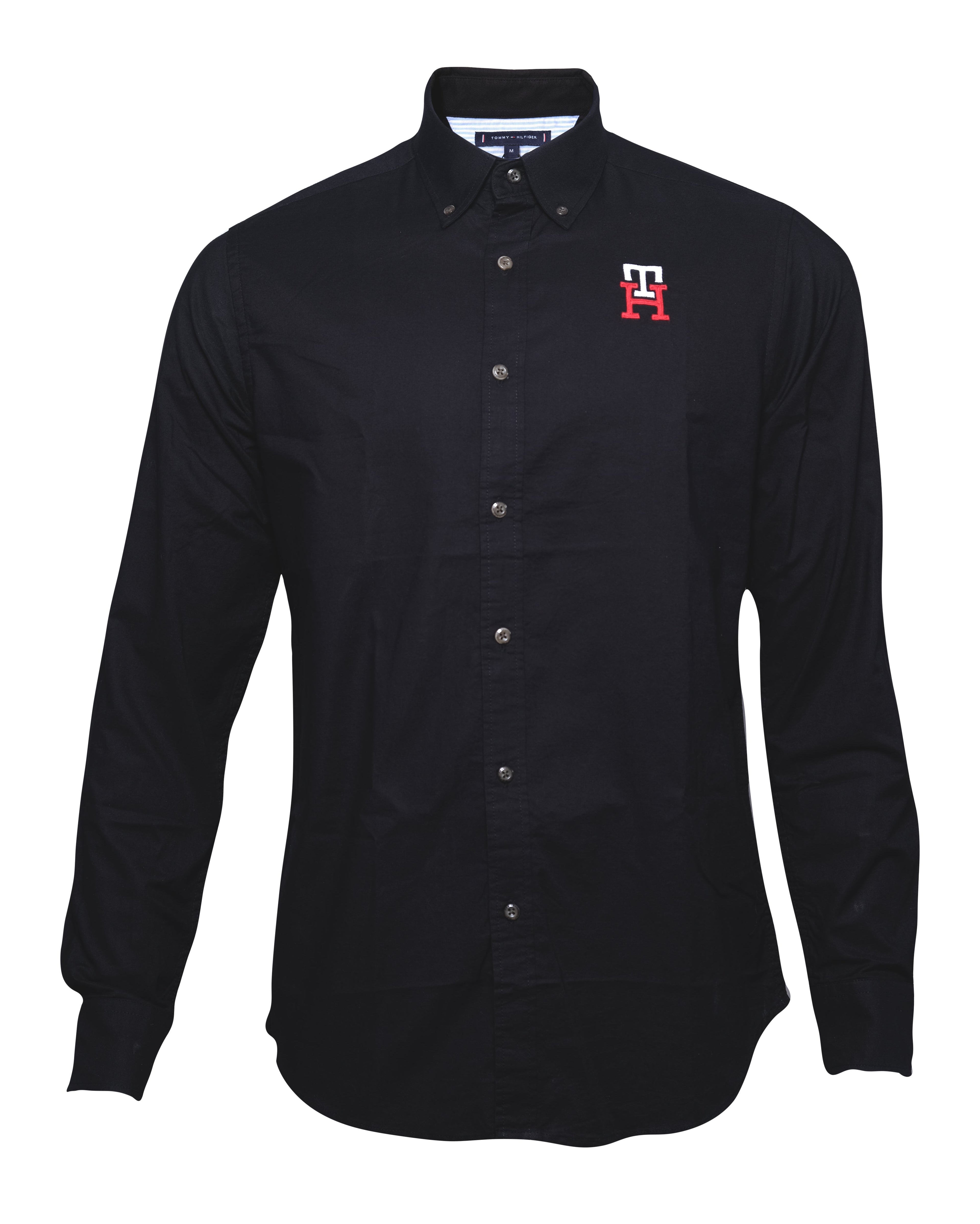 TOMMY HILFIGER Midnight Onyx Classic Fit Long Sleeve Oxford Shirt