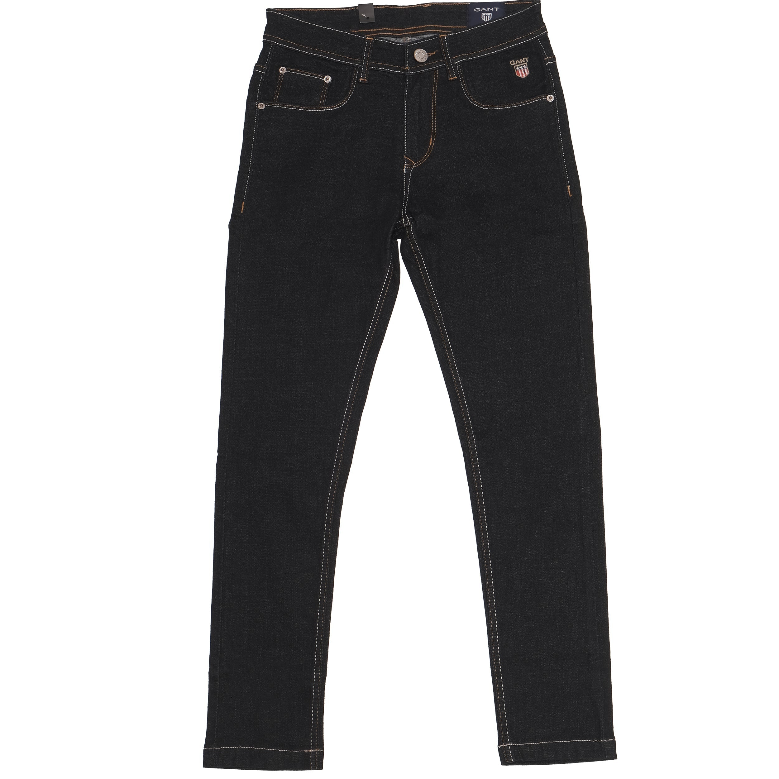 GANT Midnight Onyx Slim Fit Denim Jeans with Contrast Stitching