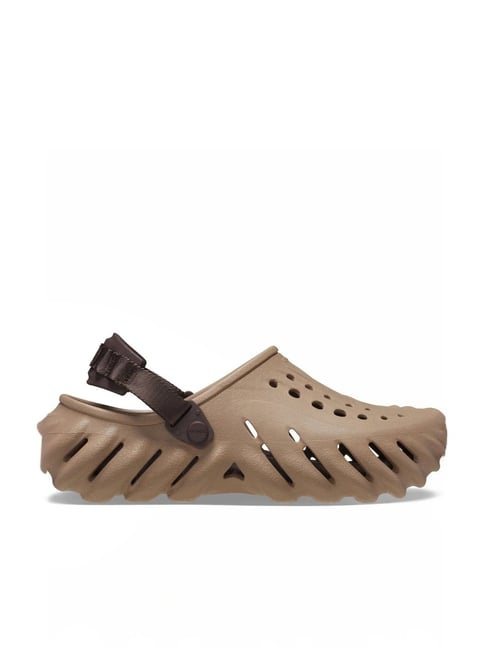 CROCS Earthy Almond Luxe Comfort Slip-On Clog