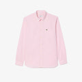 Lacoste Classic Fit Pink Piqué Button-Down Shirt
