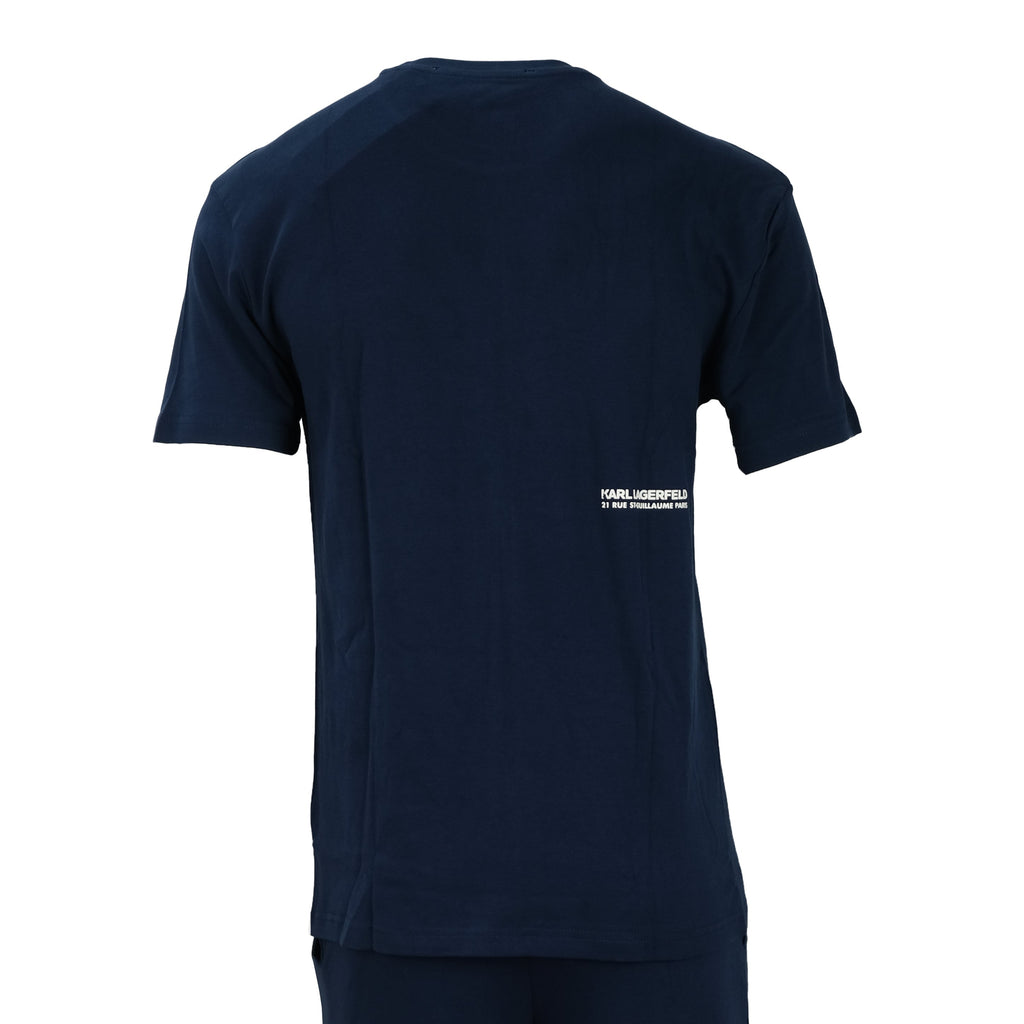 KARL LAGERFELD Midnight Navy Luxe Logo T-Shirt & Jogger Set