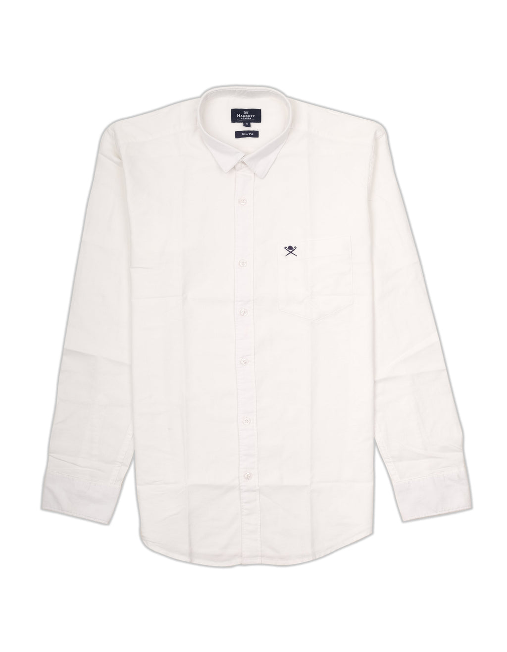 HACKETT LONDON Frosted Pearl Classic Fit Long Sleeve Oxford Shirt