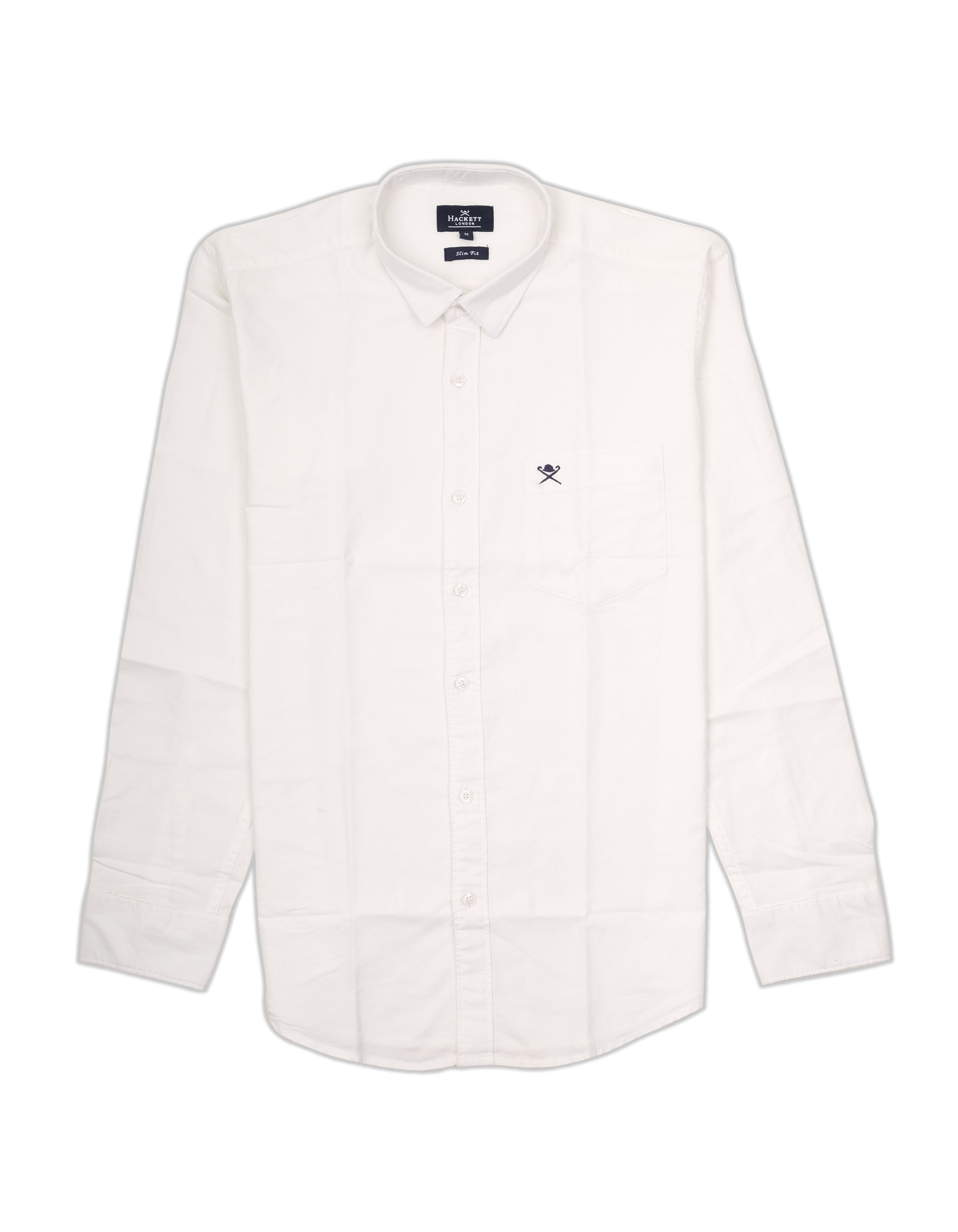 HACKETT LONDON Frosted Pearl Classic Fit Long Sleeve Oxford Shirt