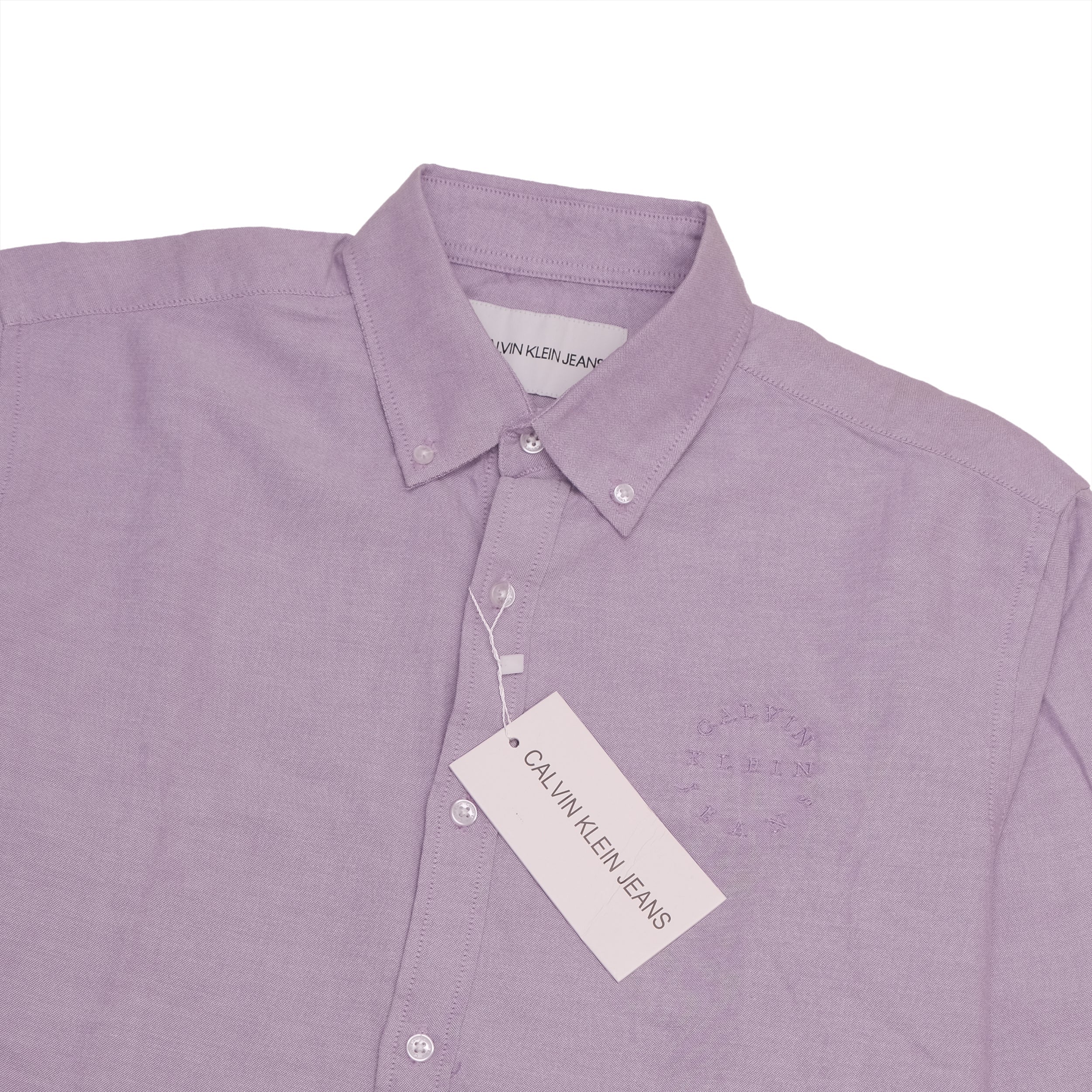 CALVIN KLEIN Serene Lilac Classic Fit Button-Up Shirt
