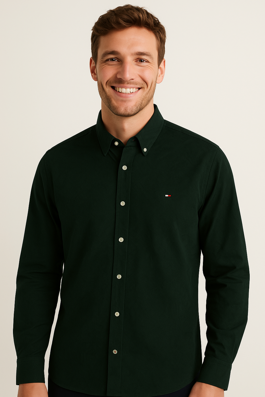 TOMMY HILFIGER Enchanted Pine Regular Fit Long Sleeve Shirt