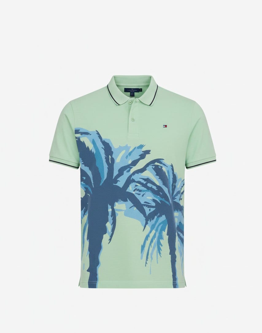 Tommy Hilfiger Palm Print Polo Shirt