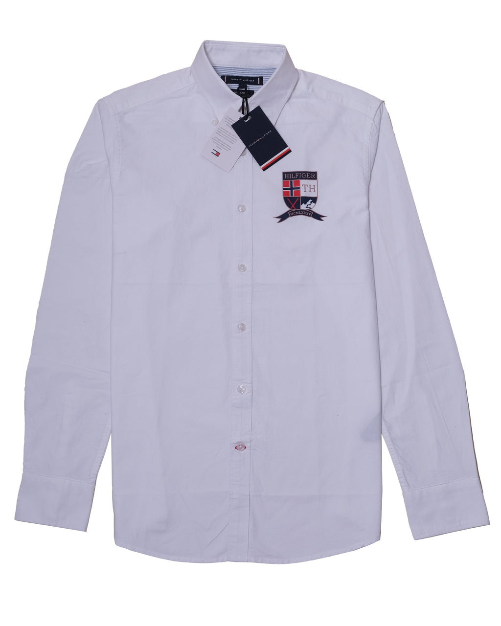 TOMMY HILFIGER Frosted Pearl Slim Fit Long Sleeve Shirt
