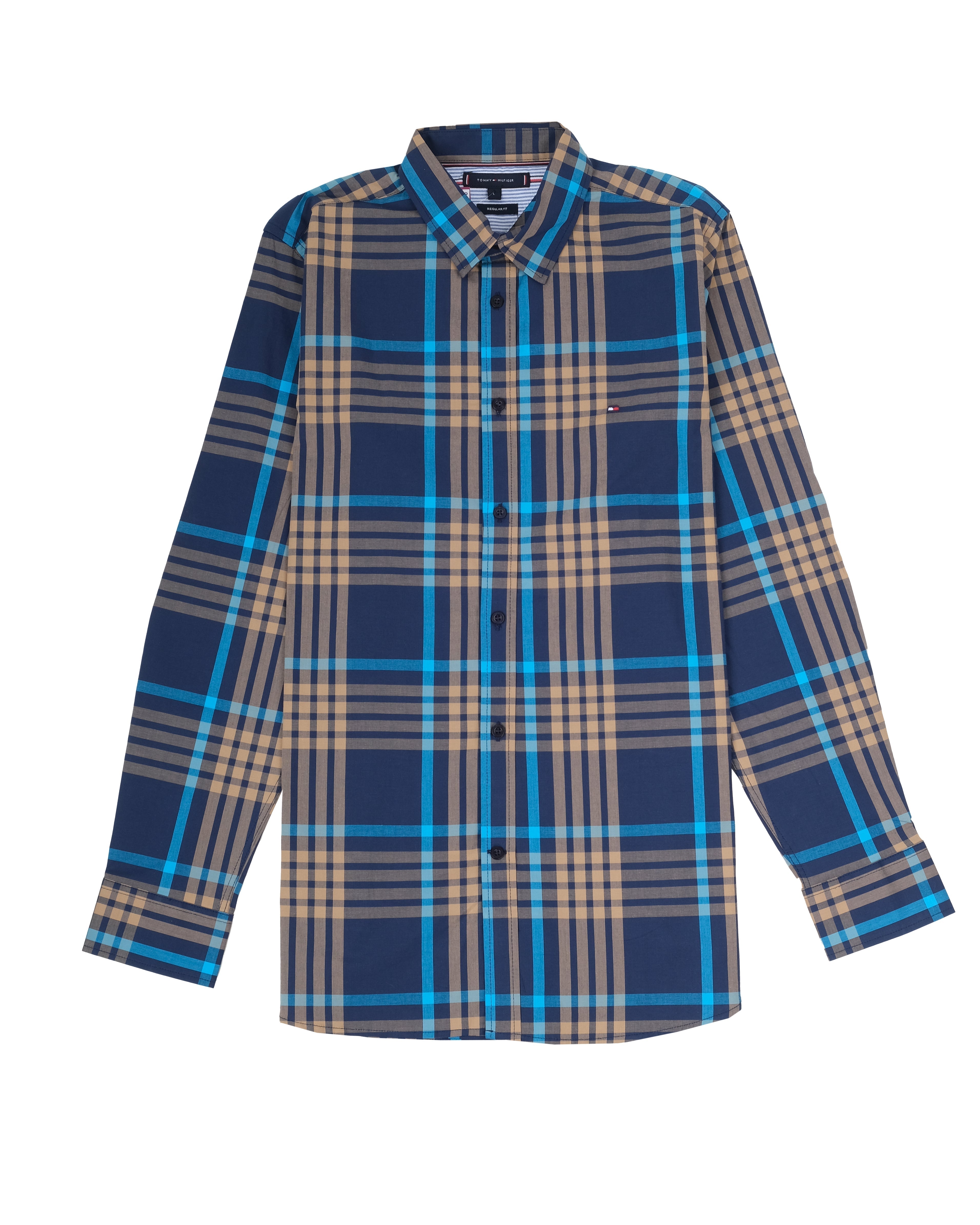 TOMMY HILFIGER Azure Tide Slim Fit Long Sleeve Shirt