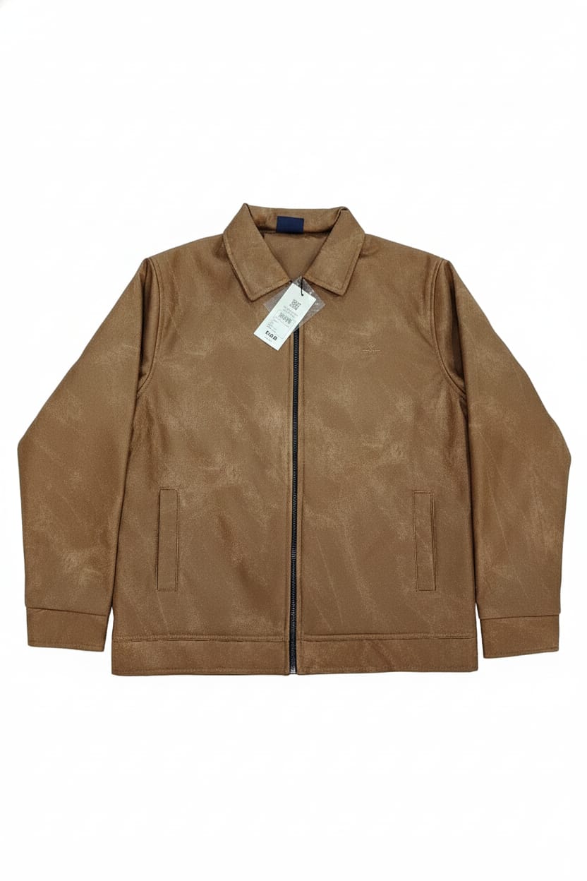 GANT Luxe Faux Leather Zip Jacket
