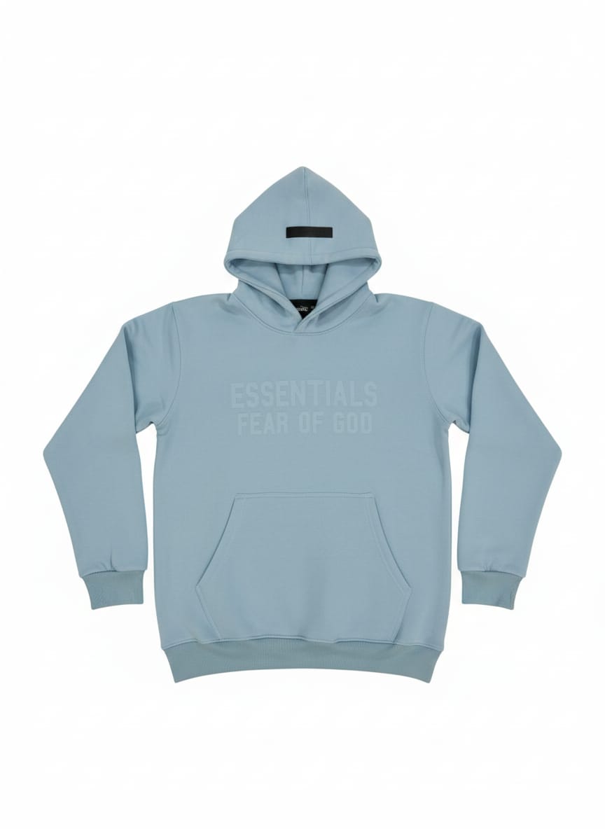 ESSENTIALS Fear of God Classic Hoodie in Light Blue
