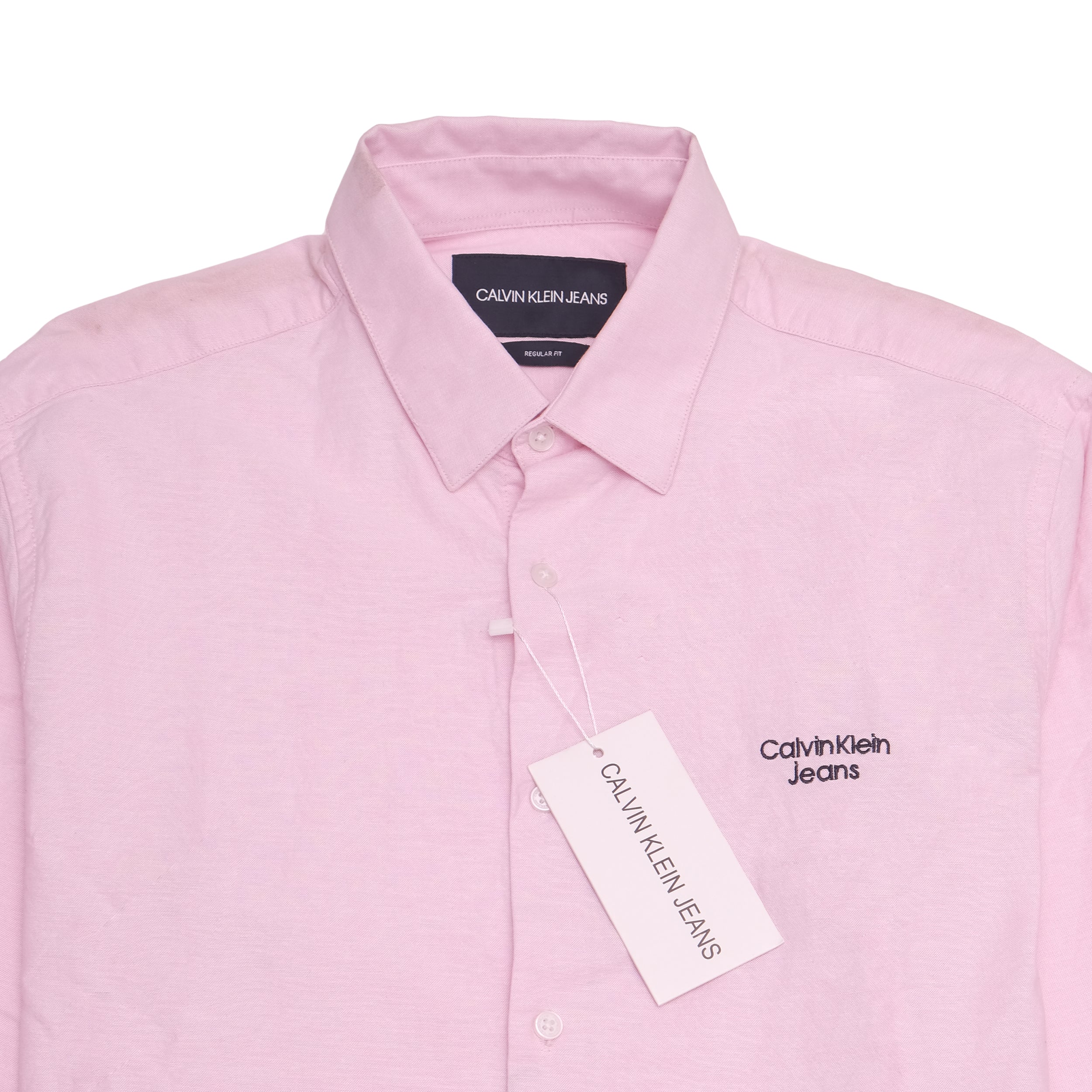 CALVIN KLEIN Blush Petal Classic Fit Long Sleeve Button-Up Shirt