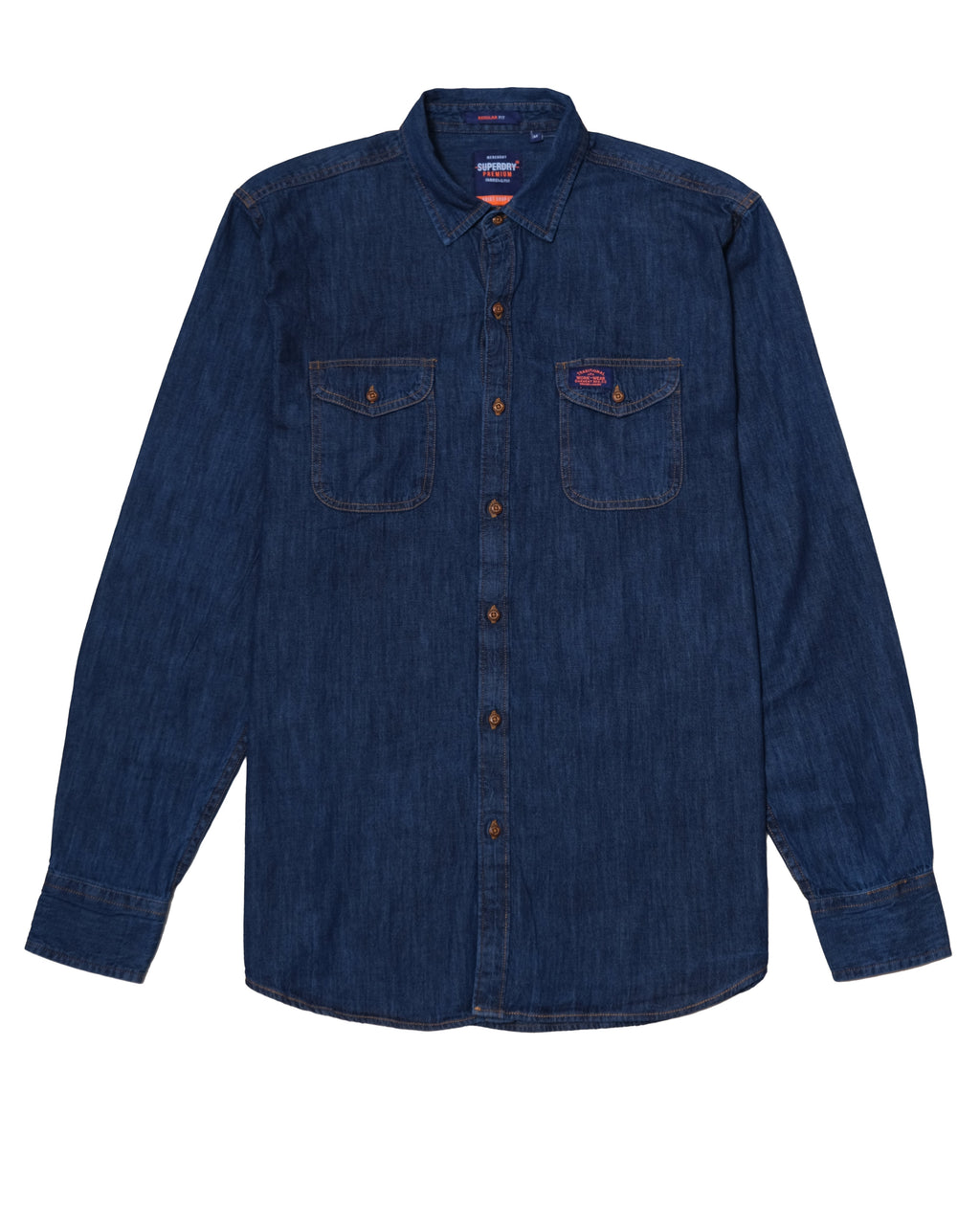 SUPERDRY Ocean Depths Vintage Slim Fit Long Sleeve Denim Shirt