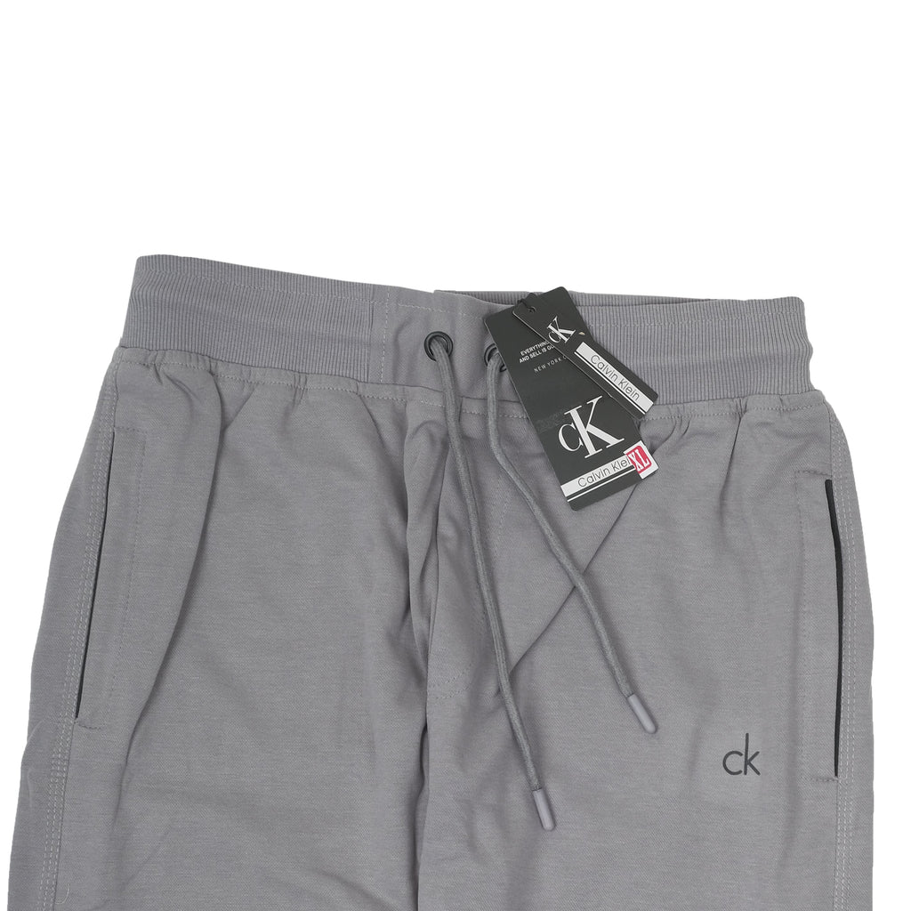 CALVIN KLEIN Misty Grey Luxe Cotton Relaxed Fit Lounge Pants